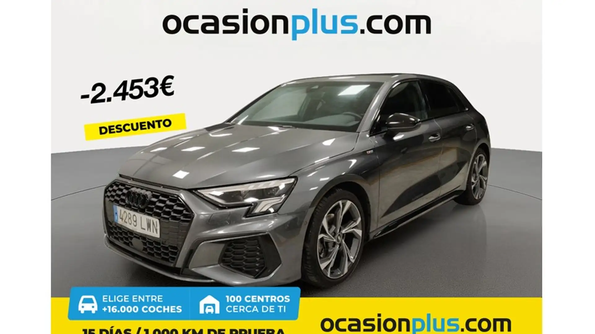 Audi A3 Sportback 35 TFSI Black line Grijs - 1