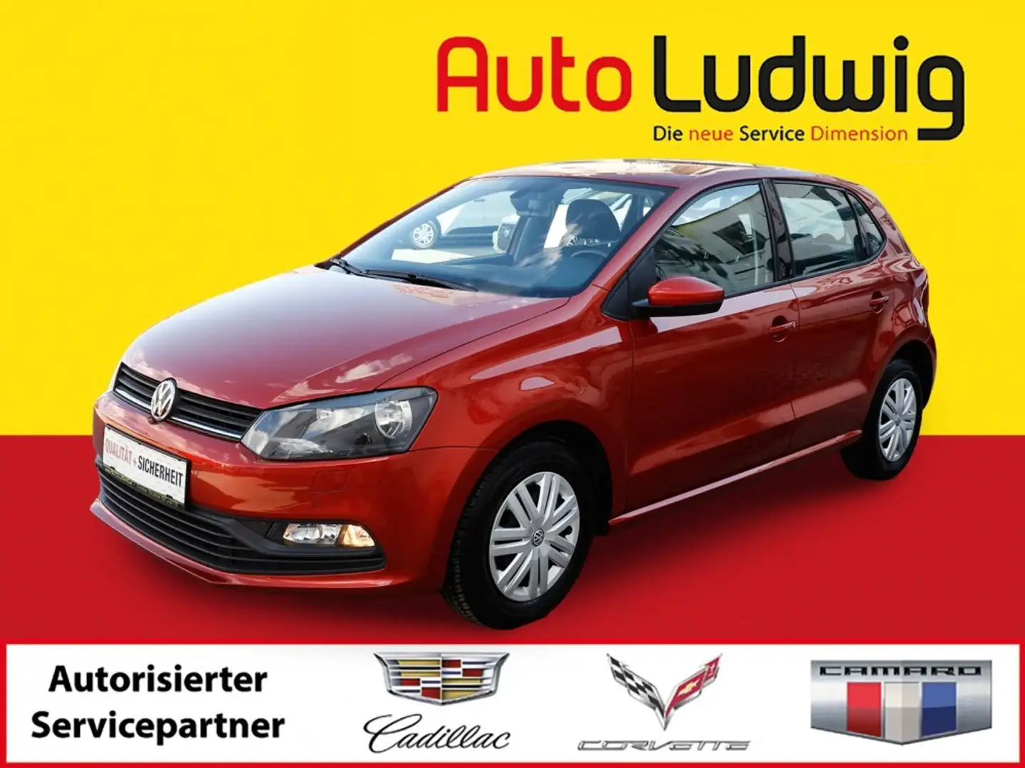 Volkswagen Polo Austria 1,0*KLIMAAUTOMATIK*PARKPILOT*TEMPOMAT*SHZ* Rot - 1