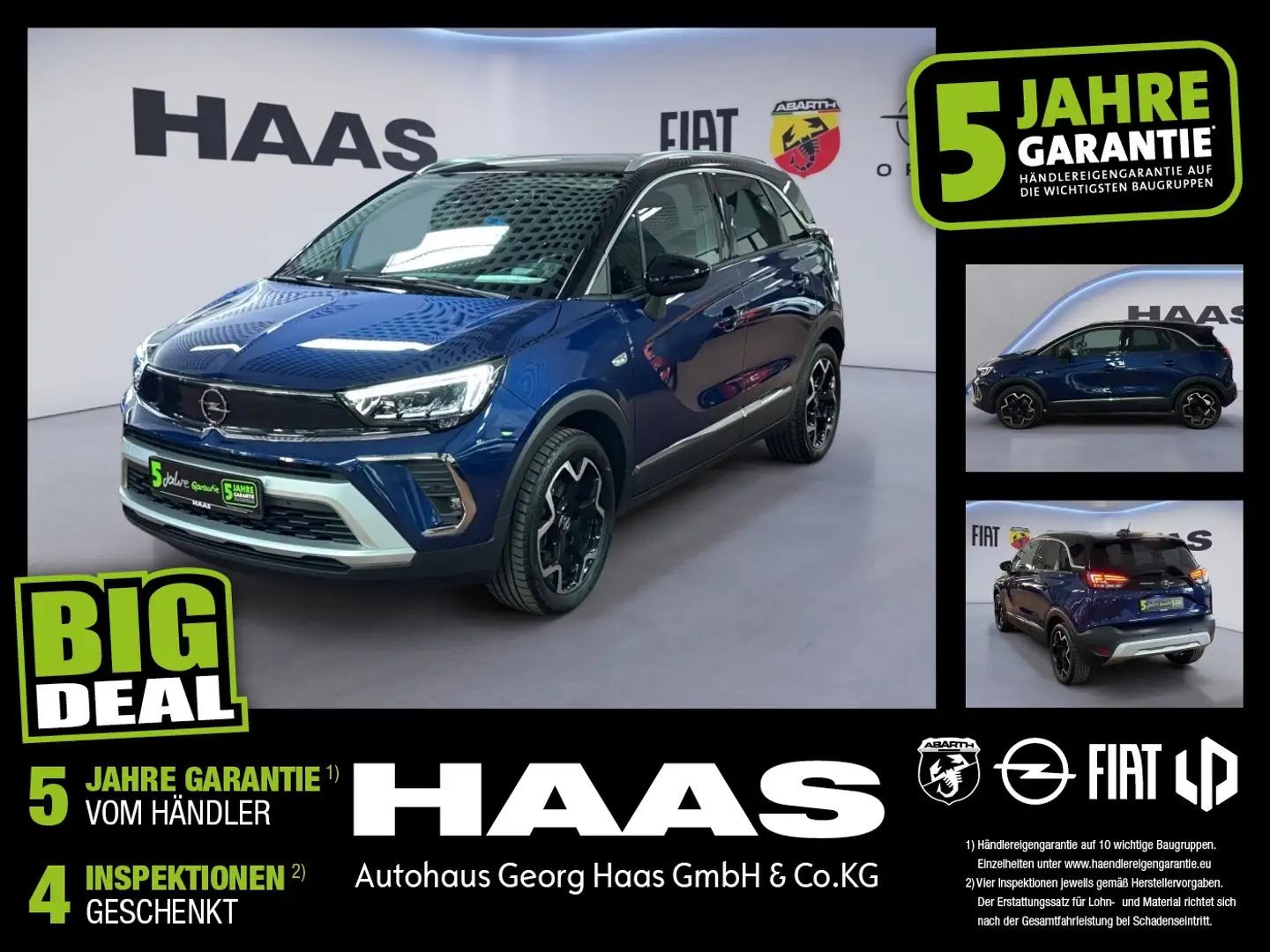 Opel Crossland 1.2 Turbo Klimaautomatik, Bluetooth Blau - 1