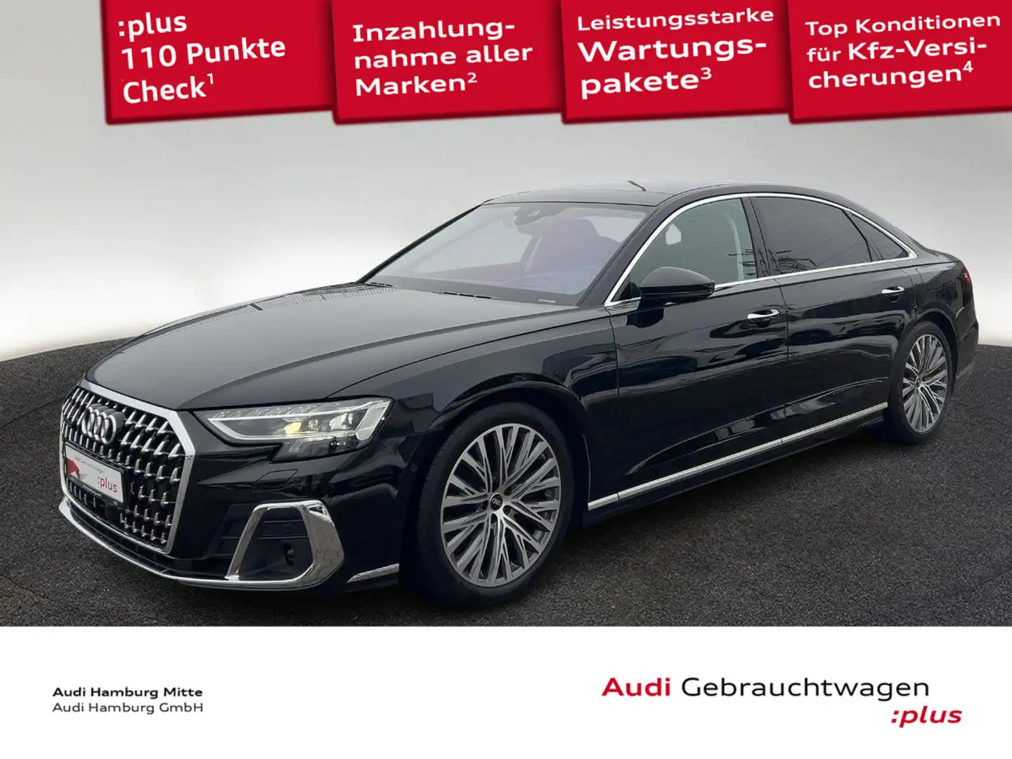 Audi A8 L 60 TFSI e quattro tiptronic Matrix B&O TV P Noir - 1