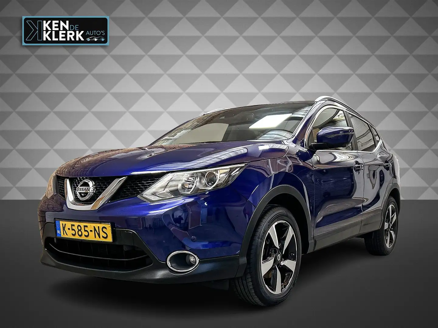 Nissan Qashqai 1.2 Tekna | Navigatie|Panorama dak |Trekhaak! Blauw - 1