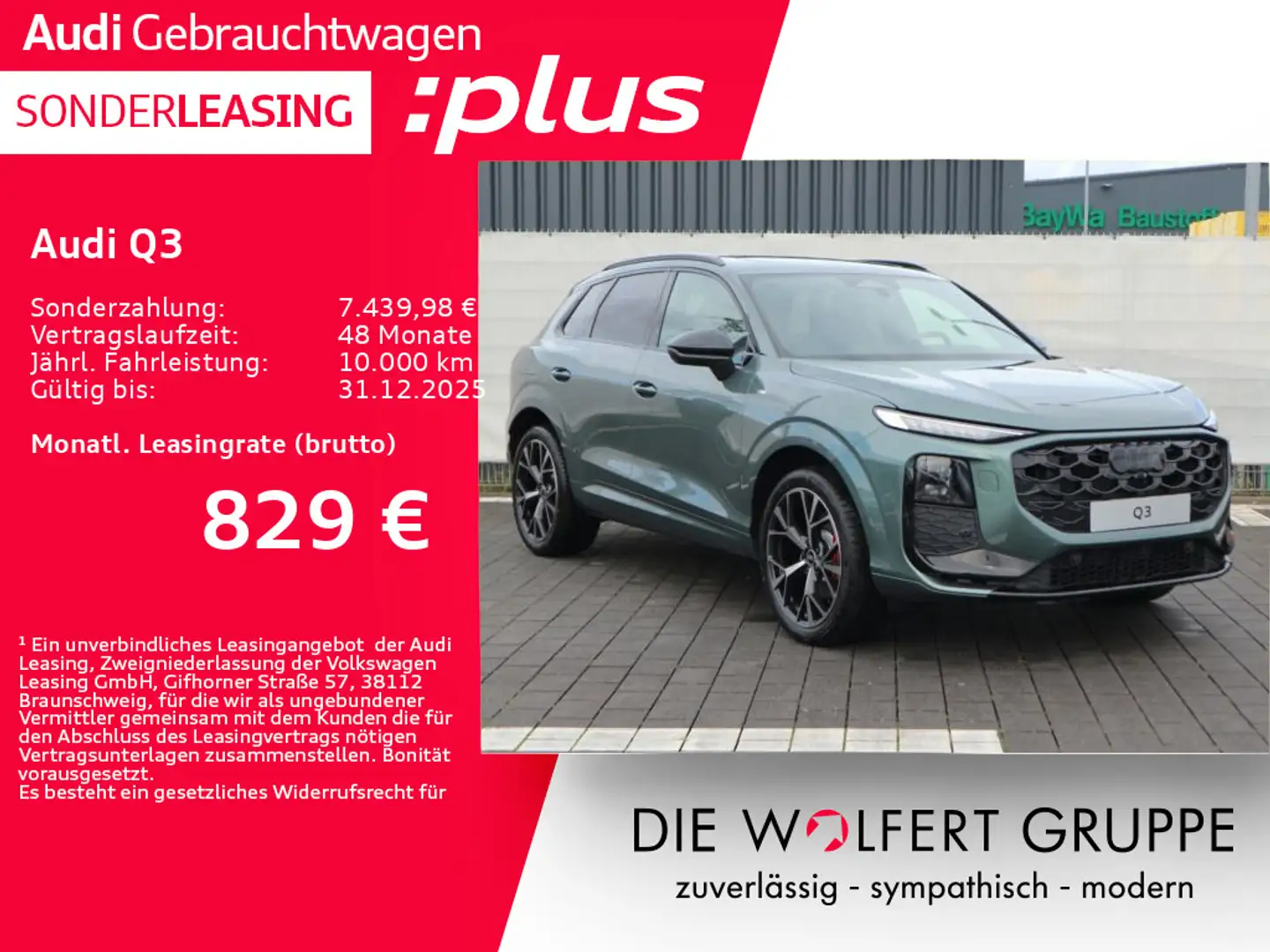 Audi Q3 SUV TFSI quattro S line*PANO*DIGI MATRIX* Grün - 1