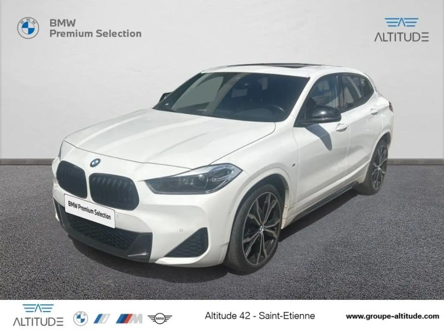 BMW X2 sDrive18dA 150ch M Sport Euro6d-T Blanc - 1