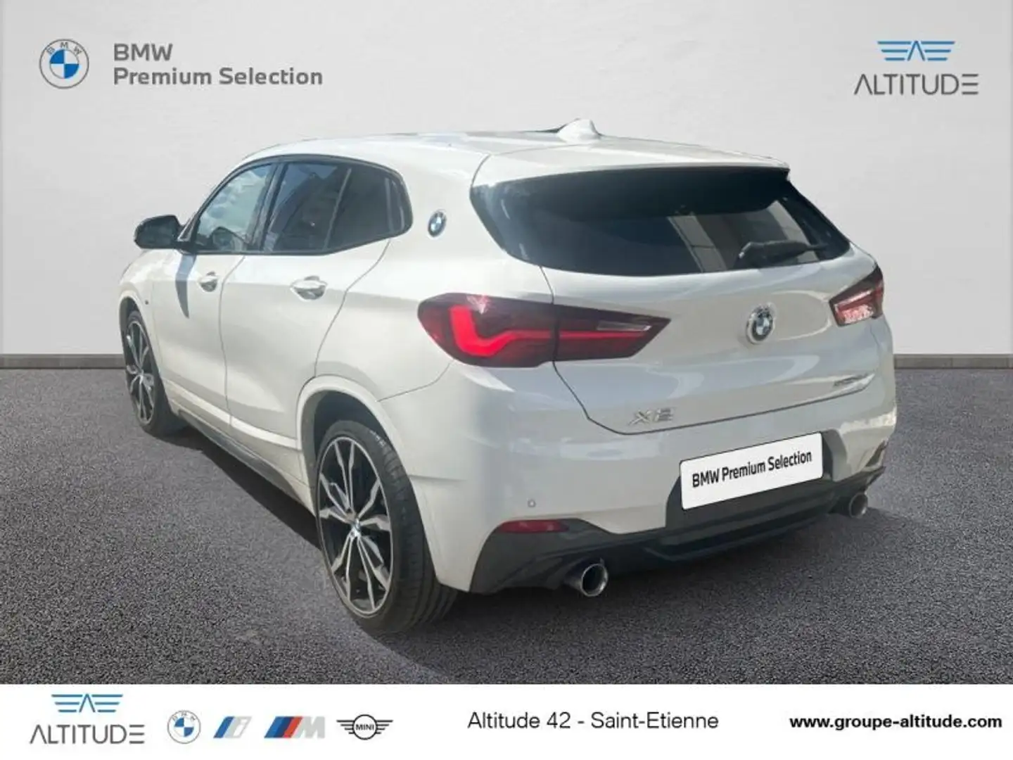 BMW X2 sDrive18dA 150ch M Sport Euro6d-T Blanc - 2