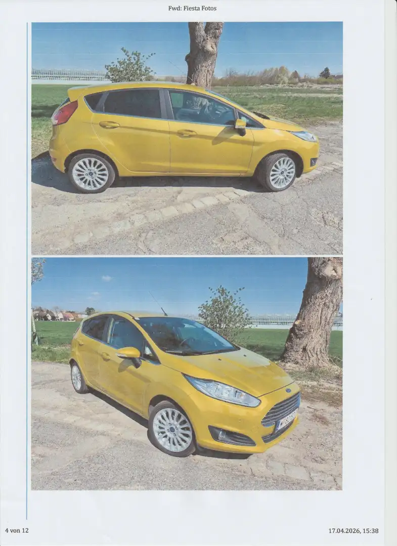 Ford Fiesta Fiesta Titanium 1,0 EcoBoost Start/Stop Titanium Start/Stop Gelb - 1