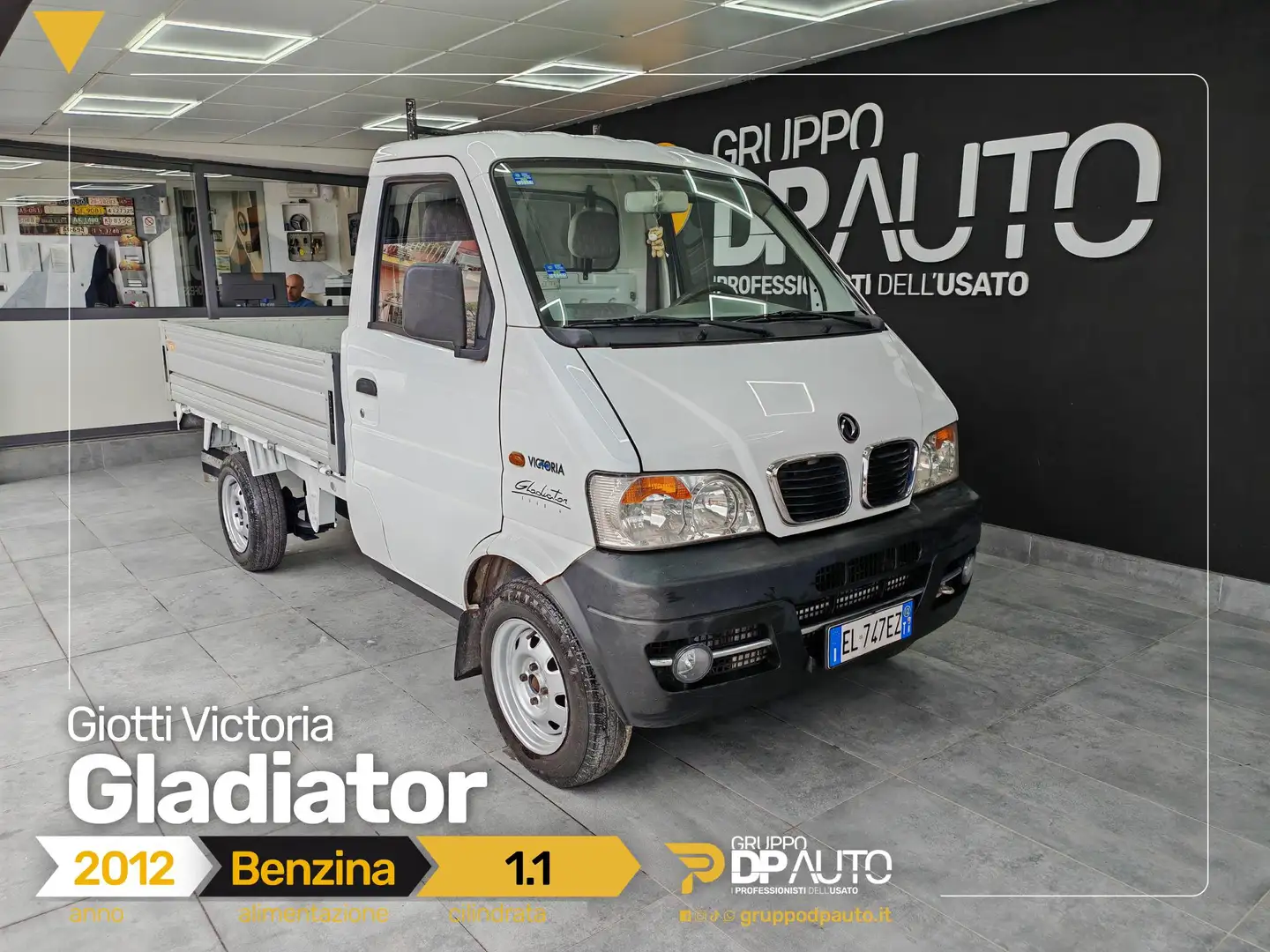 Piaggio Porter 1.1 53cv pick up (GIOTTI VICTORIA GLADIATOR) Weiß - 1