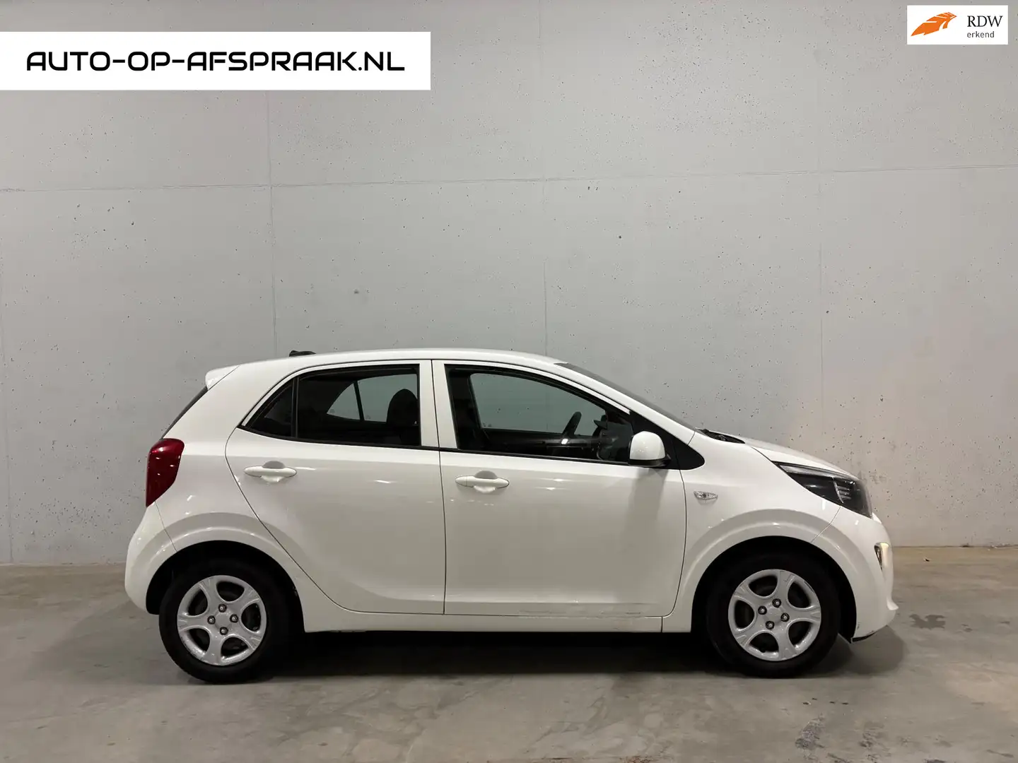 Kia Picanto 1.0 5drs. Automaat BTW 21% Airco Cruise Control Weiß - 1