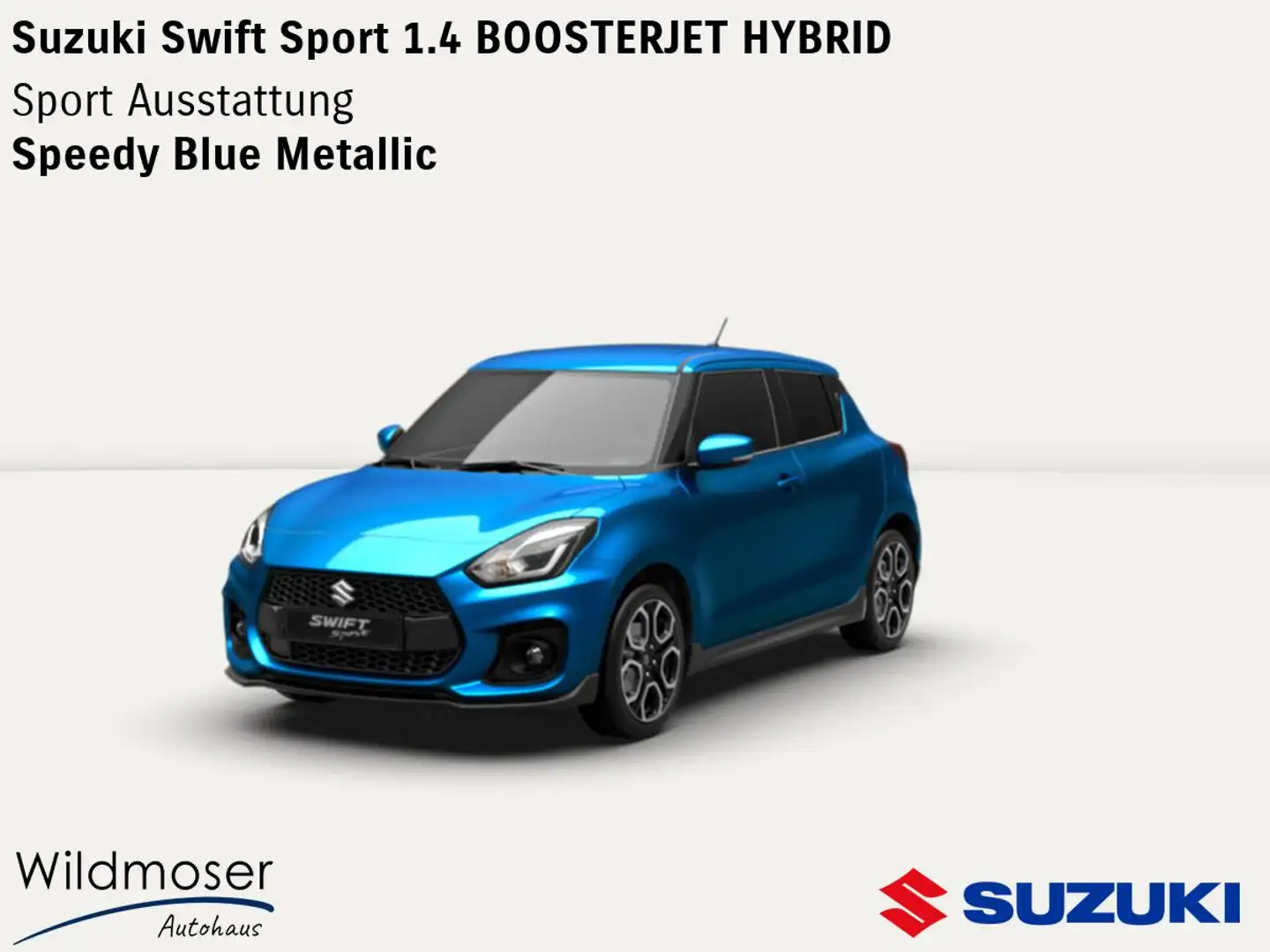 Suzuki Swift ❤️ 1.4 BOOSTERJET HYBRID ⏱ Sofort verfügbar! ✔️ Sp Blau - 1