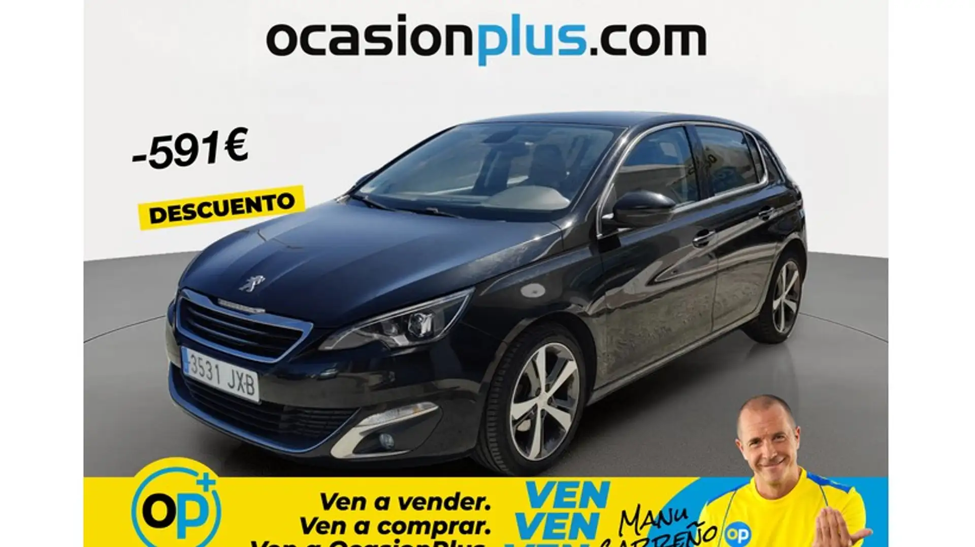 Peugeot 308 1.6 BlueHDi Allure 120 Negro - 1