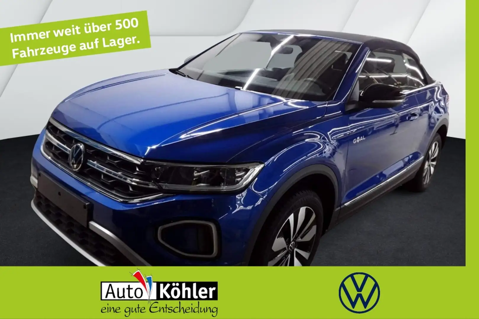 Volkswagen T-Roc Cabriolet GOAL TSI CarPlay/Virt/ACC/Kamera Blau - 1