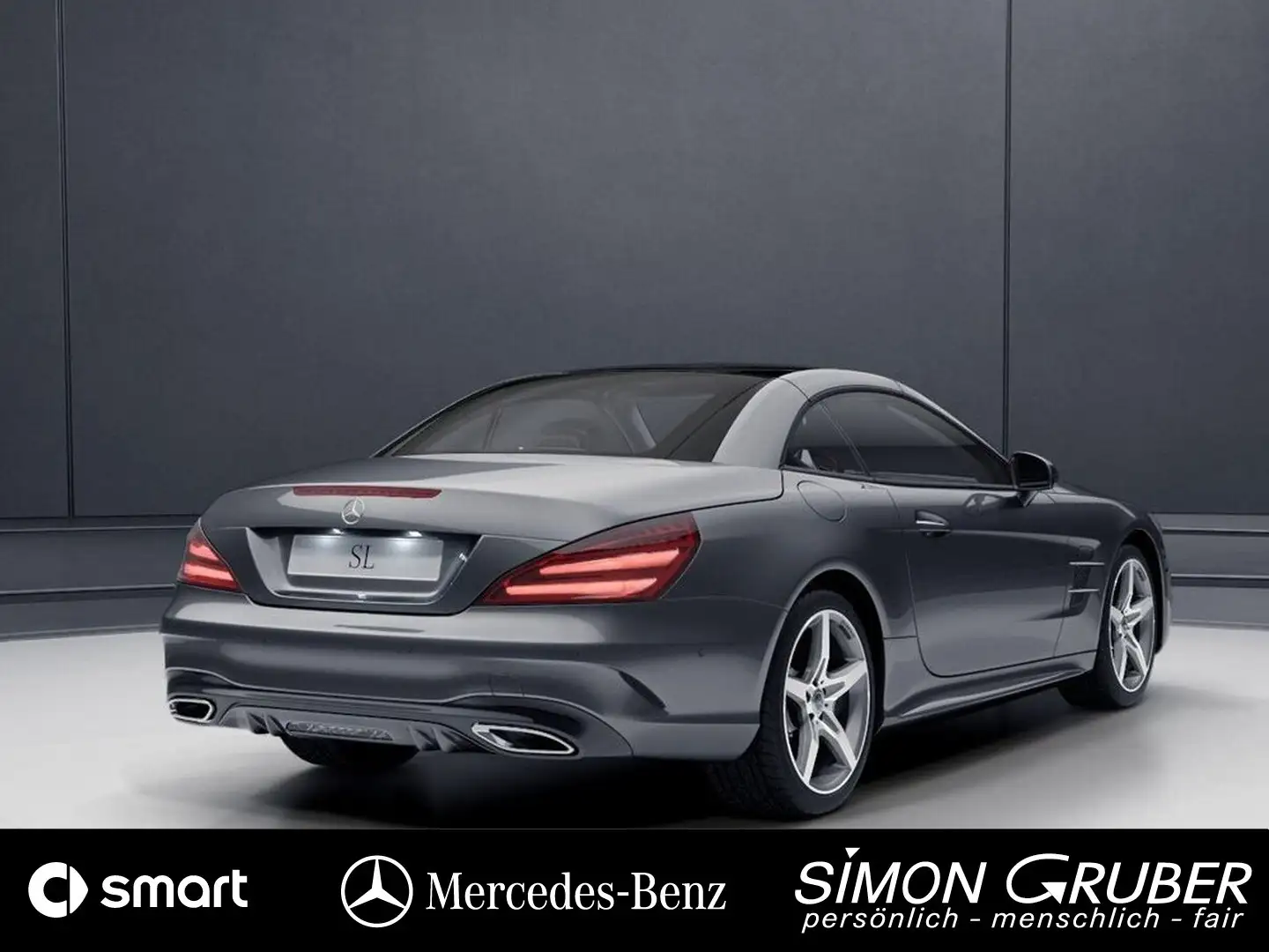 Mercedes-Benz SL 400 AMG deutsches Fahrzeug Scheckheft u frei Grau - 2