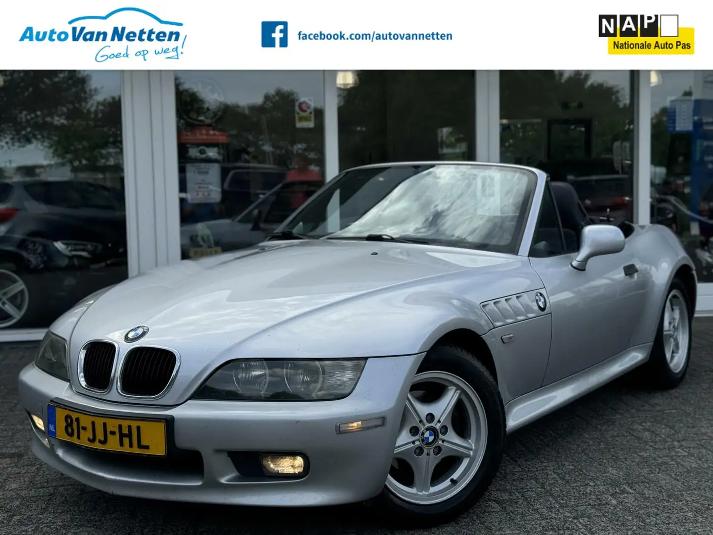 BMW Z3 Roadster 1.9i S, Leder,Airco,lmv,Hardtop,windscher Grijs - 1