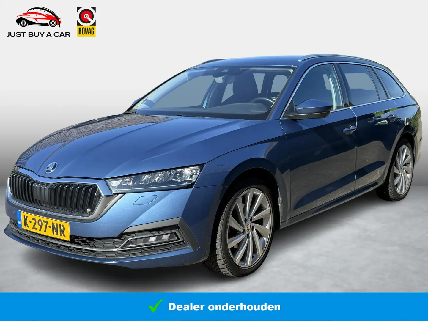 Skoda Octavia Combi 1.0 e-TSI Business Edition Plus Elect. trekh Blauw - 1