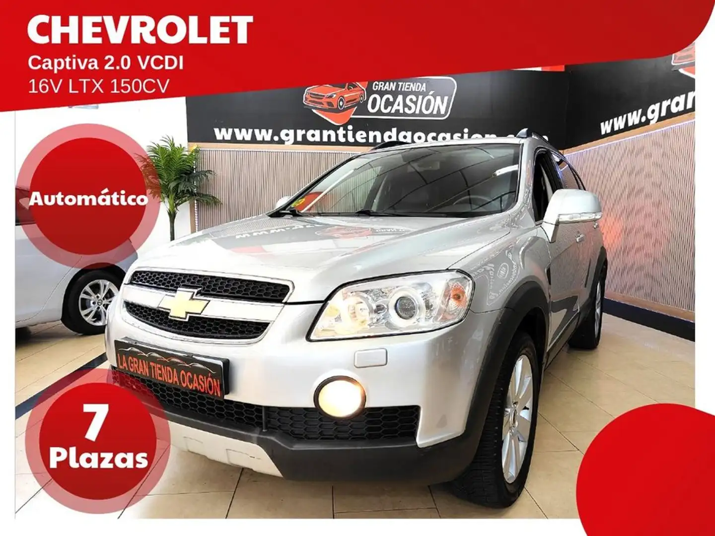 Chevrolet Captiva 2.0 VCDI 16V LTX 7 Plazas Auto Gris - 1