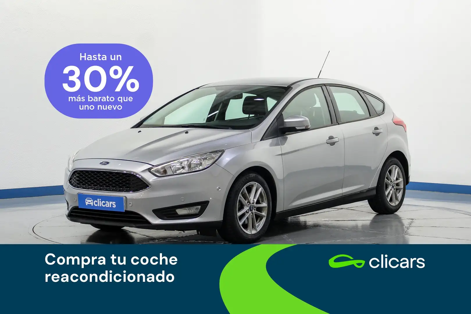 Ford Focus 1.0 Ecoboost Auto-S&S Trend+ 125 Gris - 1