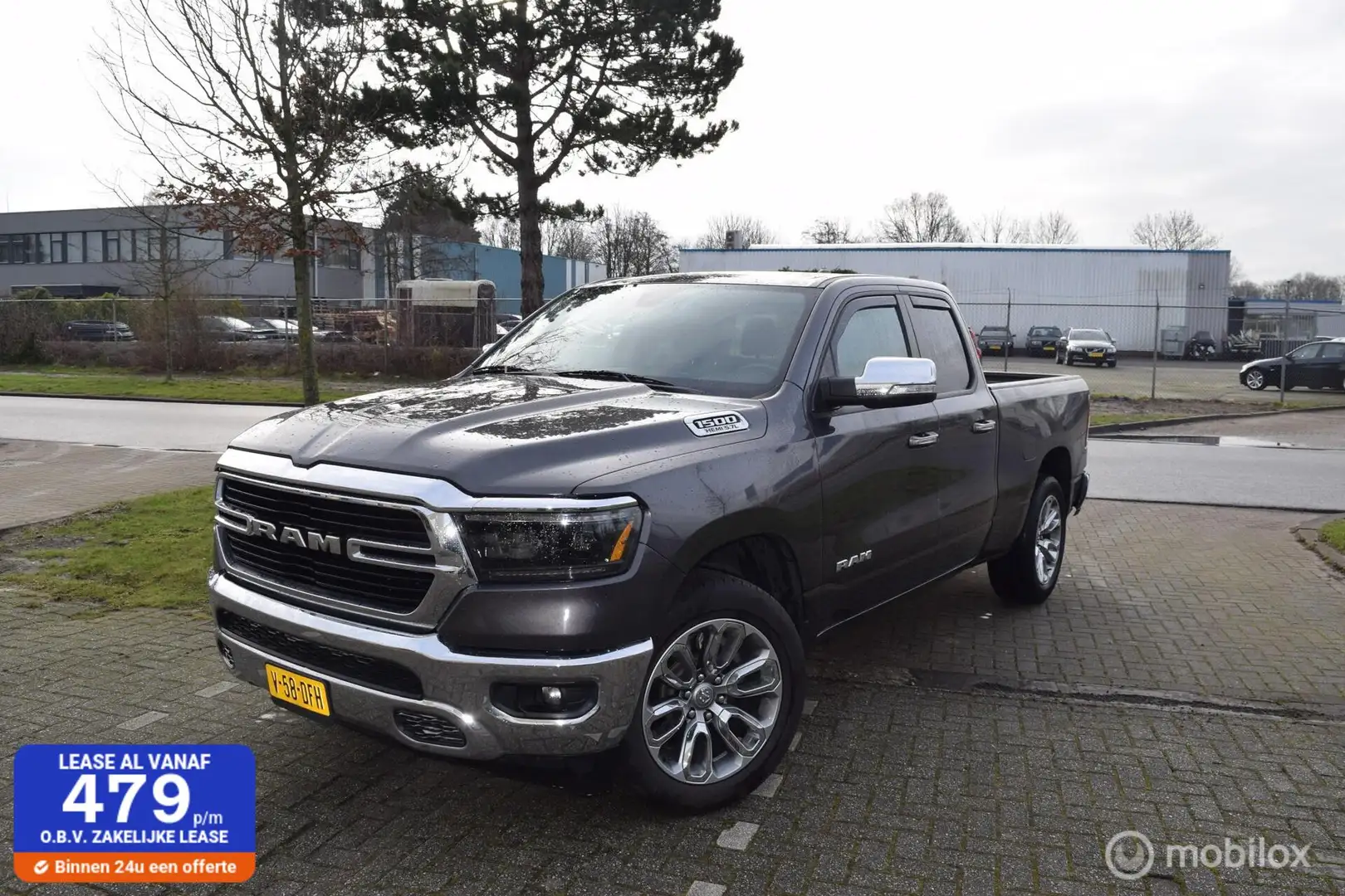 Dodge RAM 1500 5.7 V8 6 pers Nieuwste model met Carplay Gris - 1