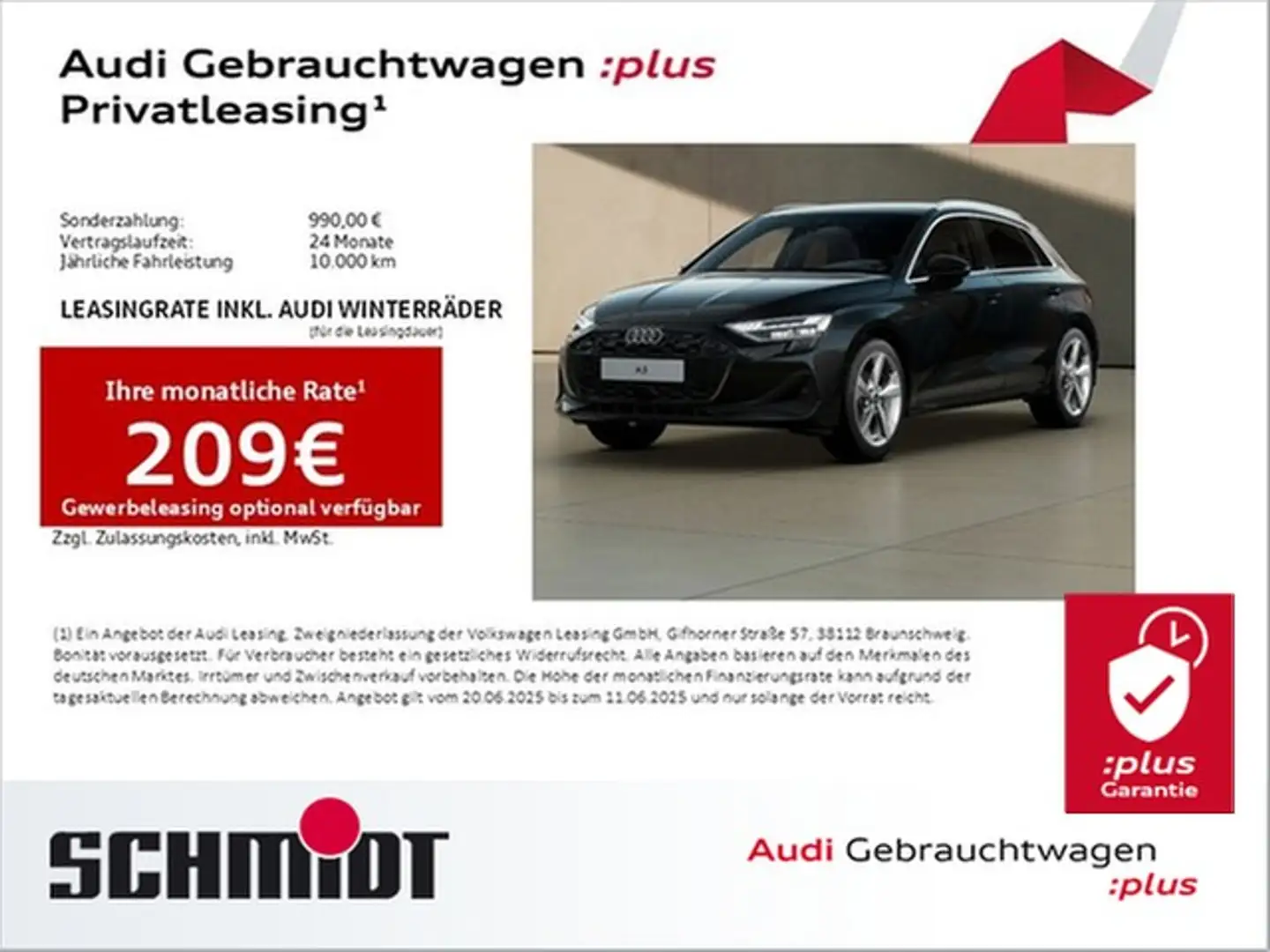 Audi A3 Sportback 30 TFSI LM18 LED Navi+ ACC Kamera Noir - 1