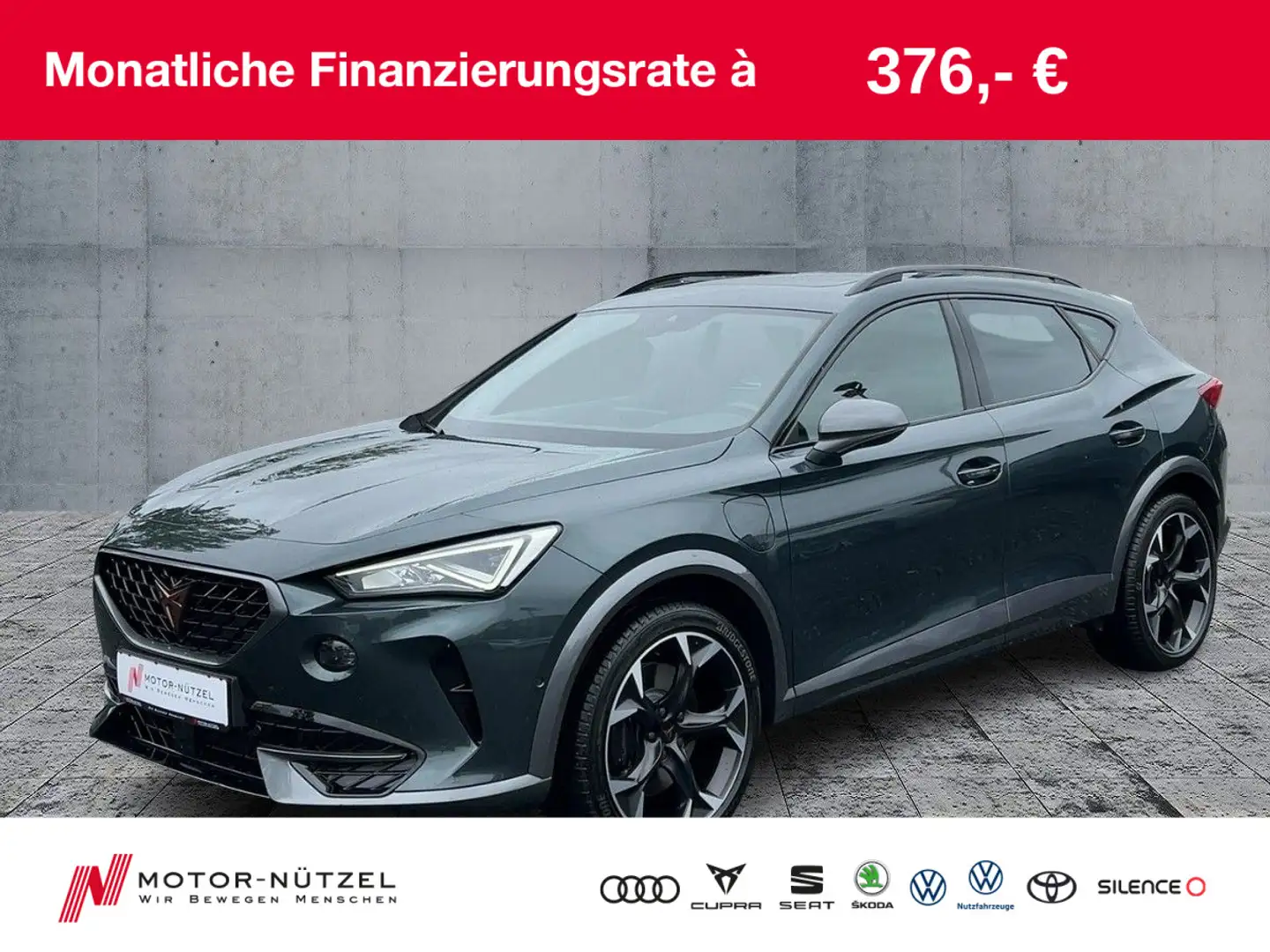 CUPRA Formentor VZ 1.4 e-Hybrid LED+NAV+ACC+RFK+PANO Grün - 1