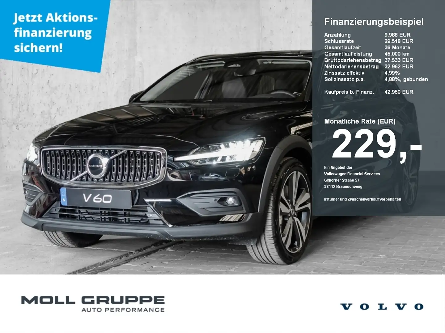 Volvo V60 Cross Country B4 (Diesel) Ultimate Schwarz - 1