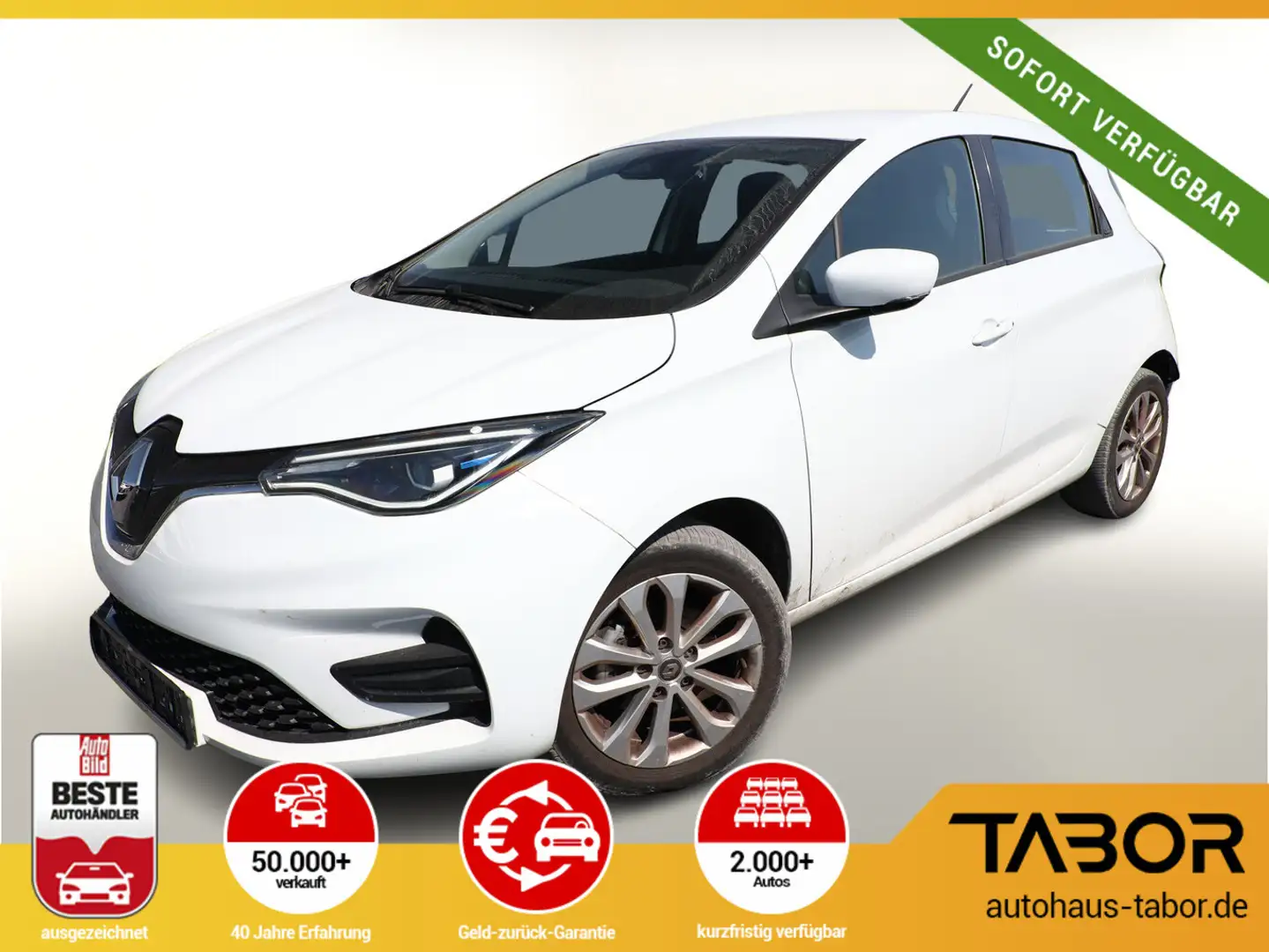 Renault ZOE ZE50 R110 Exp Kaufbatterie LED Schuko Nav White - 1