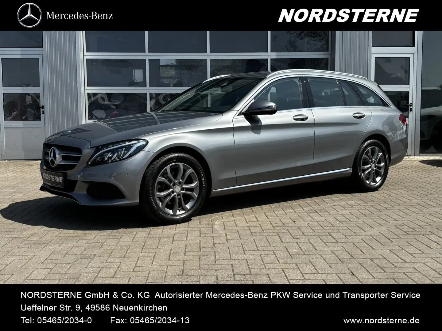 Mercedes-Benz C 180 C 180 T-Modell AVANTGARDE+LED-ILS+SHZ+TEMPOMAT Silber - 1