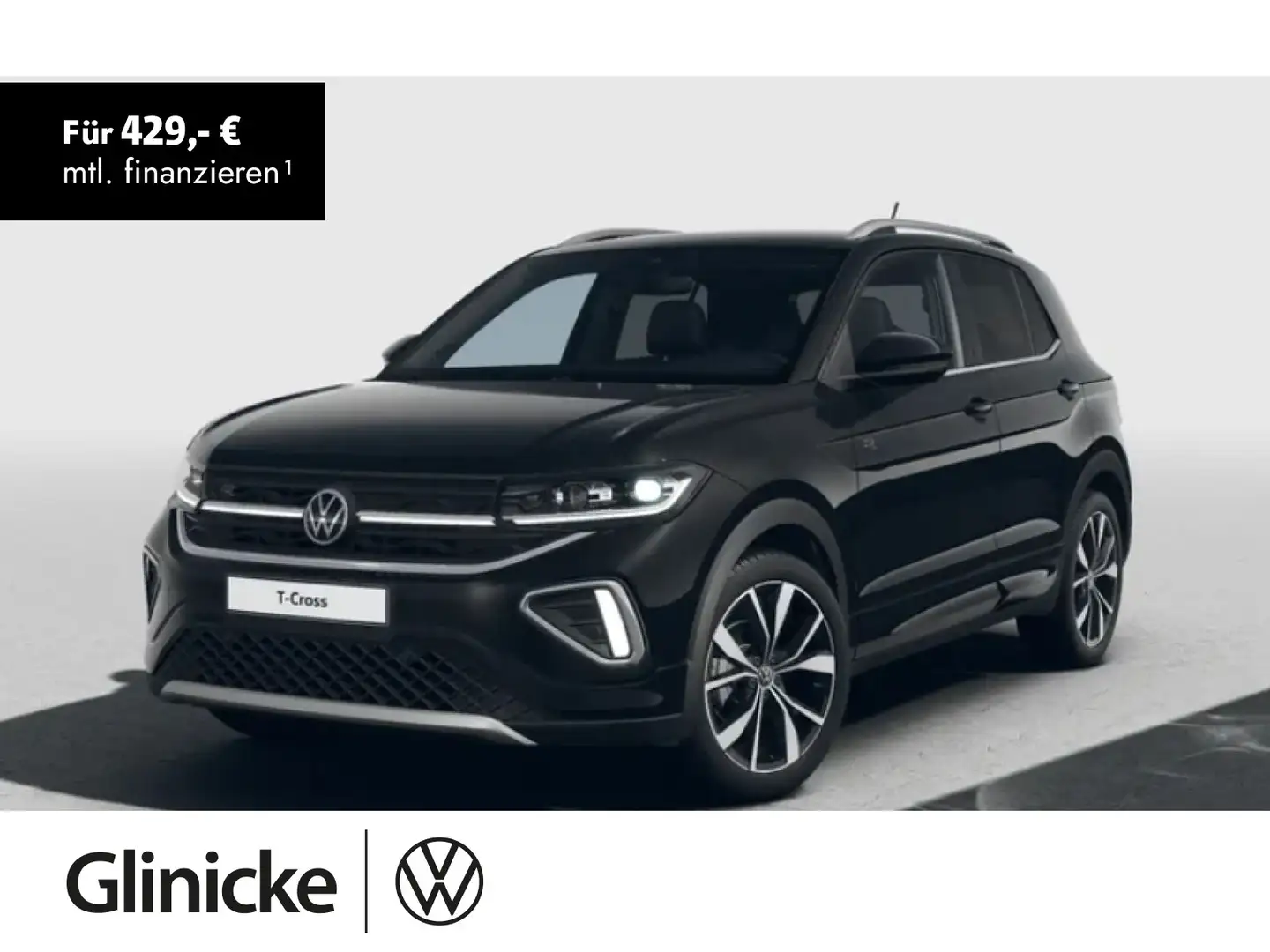 Volkswagen T-Cross R-Line 1.5 l TSI ACT OPF 110 kW (150 PS) Schwarz - 1