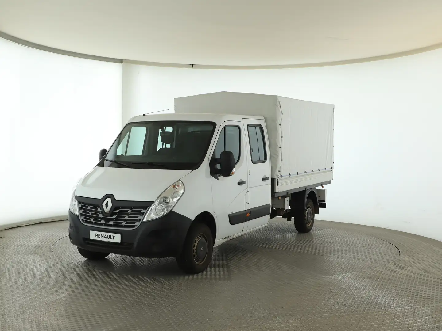 Renault Master PRITSCHE DoKa 3,5t dCi 130 L3H1 KLIMA AHK Weiß - 1