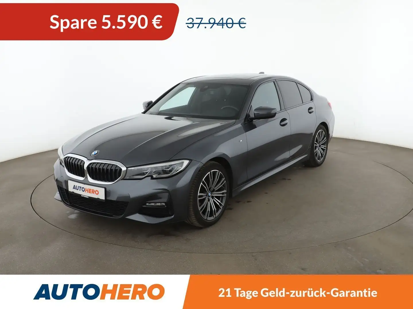 BMW 320 320d xDrive M Sport Aut.*NAVI*LASER*TEMPO*CAM* Grijs - 1