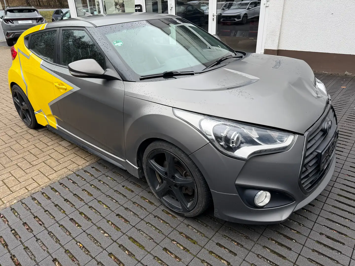 Hyundai VELOSTER Veloster 1.6 Turbo Premium Gris - 2