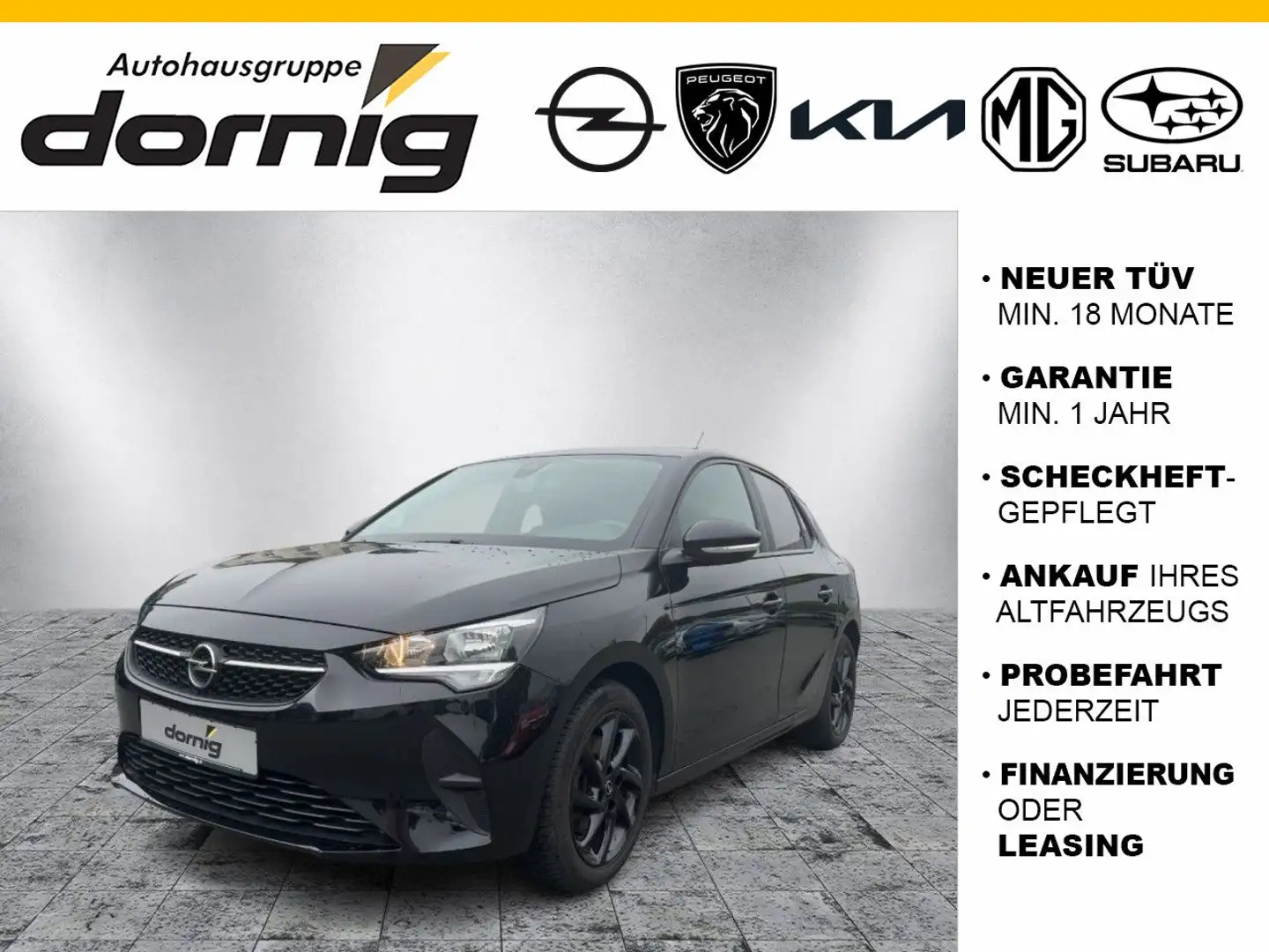 Opel Corsa F Edition, Kamera, SHZ Schwarz - 1