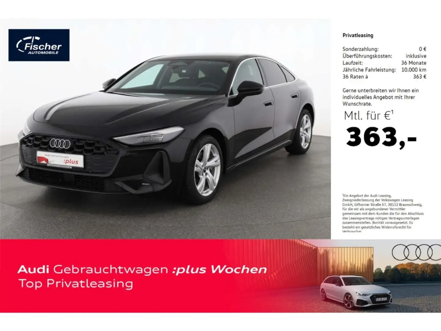 Audi A5 Limousine TDI S-Tronic LED/NAV/RFK/Virt.+/SH Schwarz - 1