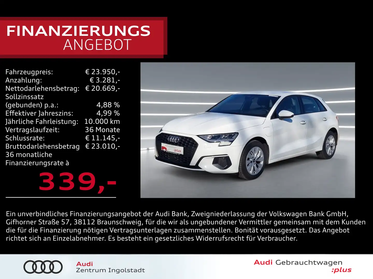 Audi A3 Sportback 40 TFSI e S-tronic NAVI PDC virtual Wit - 1