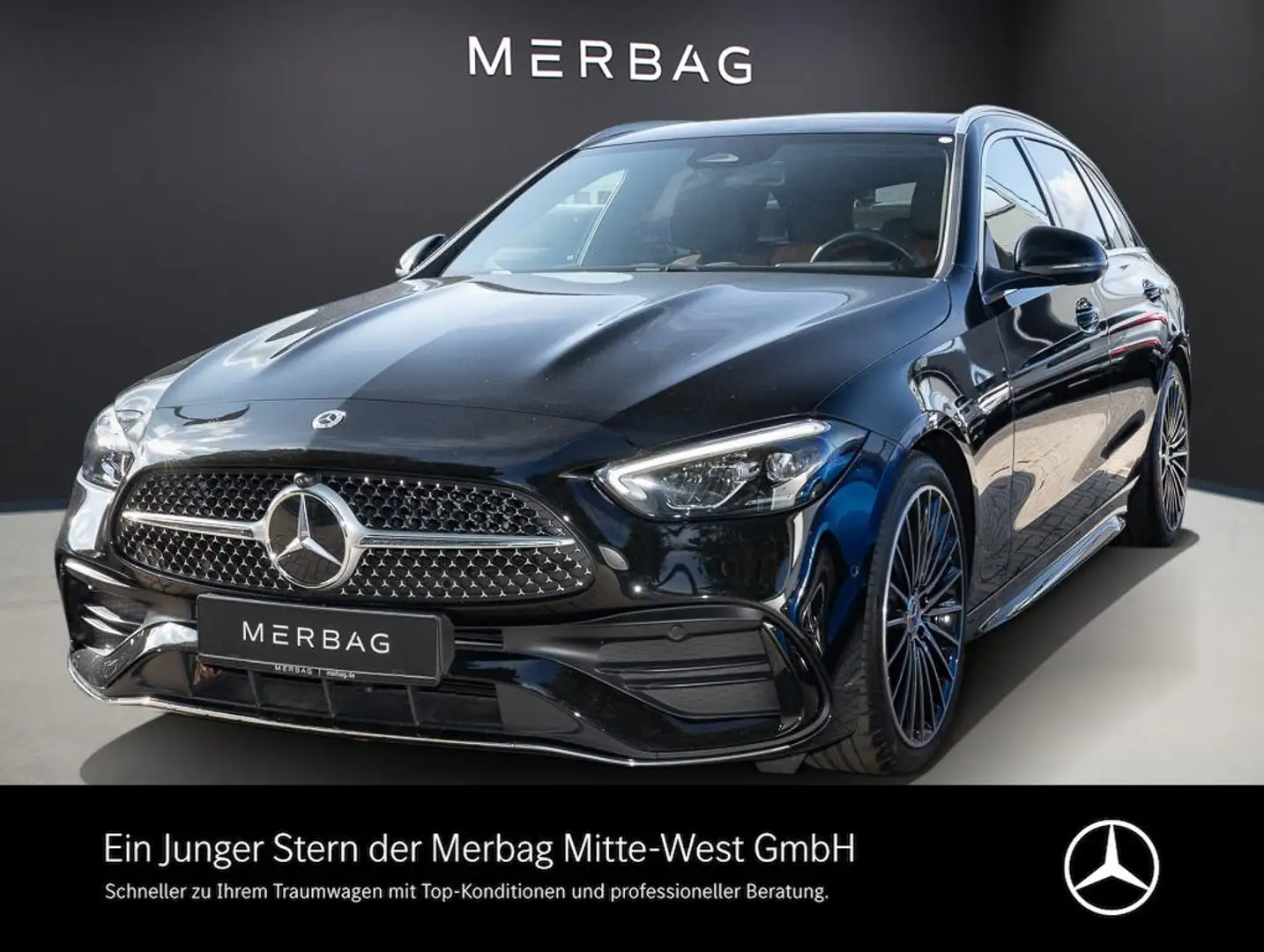 Mercedes-Benz C 200 d T-Modell Pano SpurW Sport W-Paket 4xSHZ Schwarz - 1
