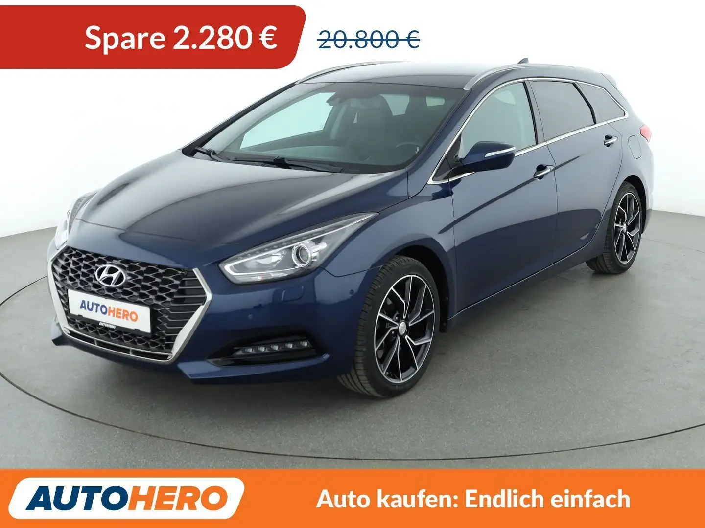 Hyundai i40 1.6 CRDi Space Plus*NAVI*XENON*CAM*SPUR*PDC*SHZ* Blau - 1