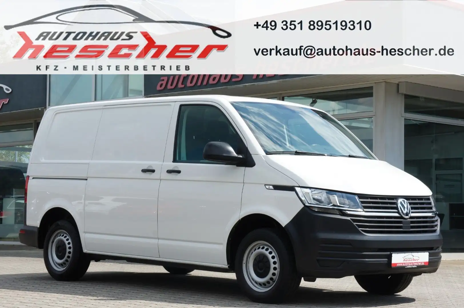 Volkswagen T6 Transporter T6.1 Transporter Kasten 2.0 TDI *1.HAND*KLIMA* Weiß - 1