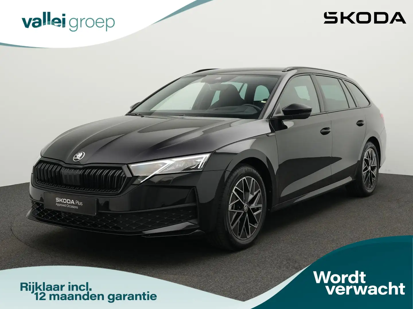 Skoda Octavia Combi 1.5 TSI 150 pk DSG MHEV Sportline Business | Zwart - 1