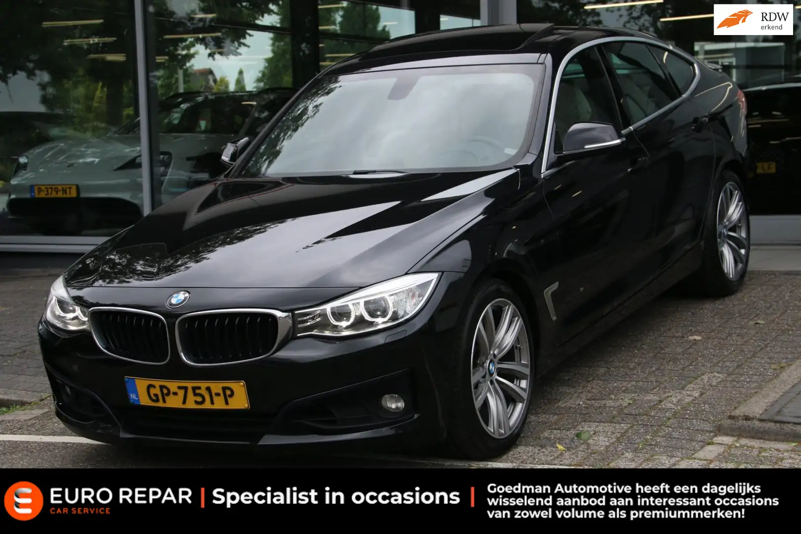 BMW 320 3-serie Gran Turismo 320i High Executive NL-AUTO N Zwart - 1