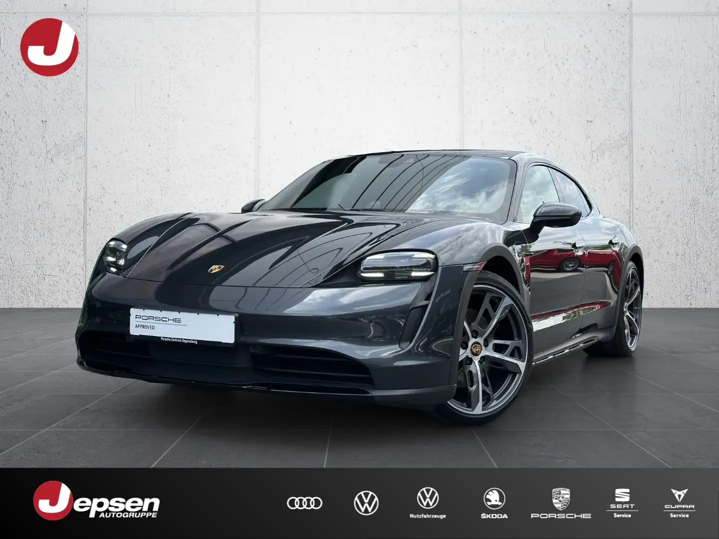 Porsche Taycan 4 Cross Turismo SHZ V H PANO 360° Gris - 1