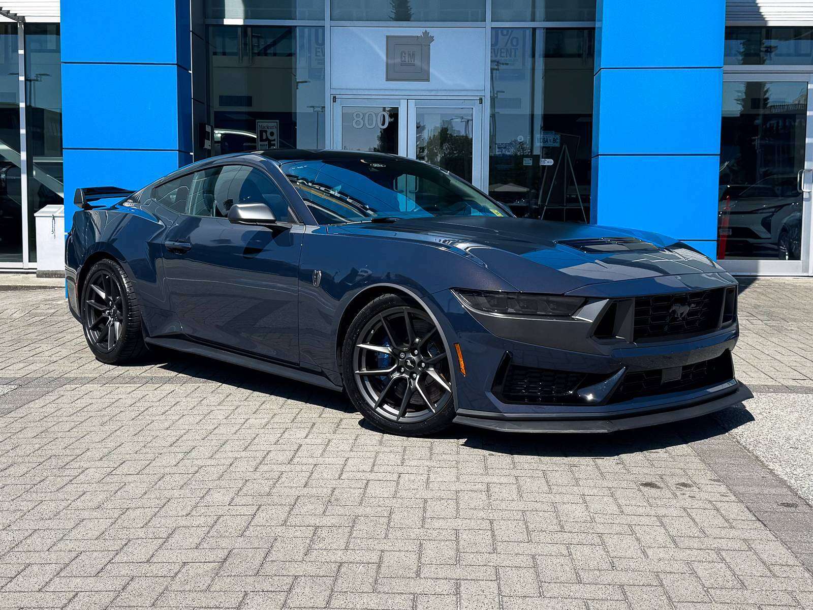 Blue 2024 Ford Mustang Coupe Rear-Wheel Drive Manual
