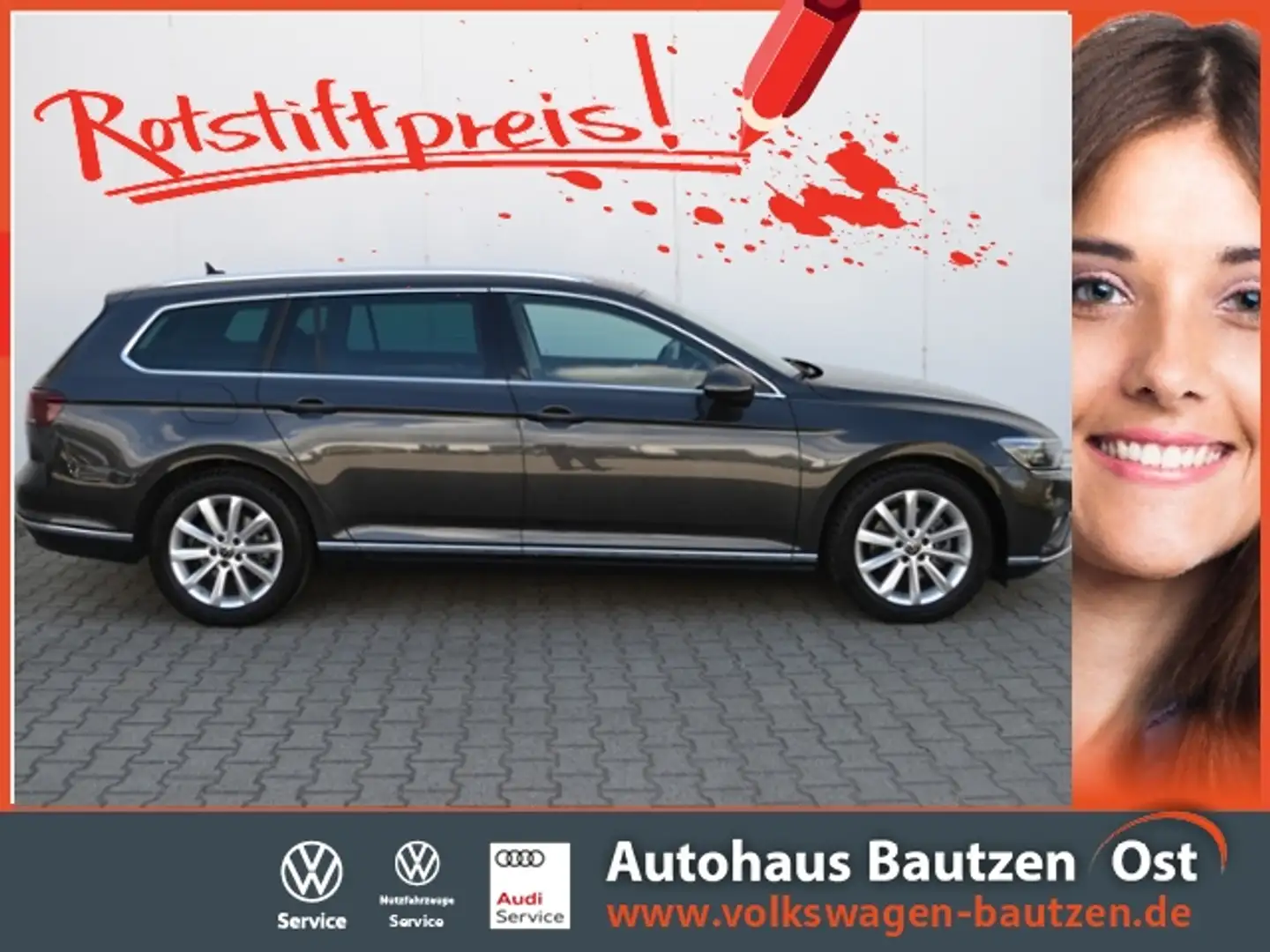 Volkswagen Passat Variant 2.0 TDI DSG Elegance AHK/MATRIX/NAVI+VZE/RFK/ACC/ Grau - 1