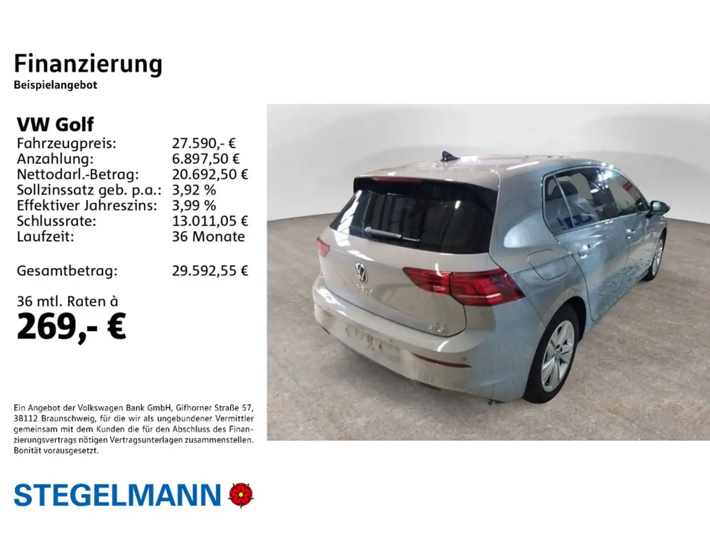 Volkswagen Golf VIII 1.5 eTSI DSG Life *Kamera*App-Connect* Grau - 2
