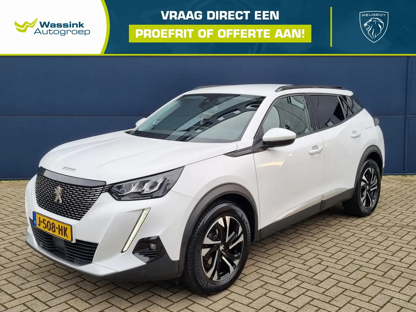 Peugeot 2008 1.2 Turbo 100pk Blue Lease Allure | Climate Contro Blanc - 1