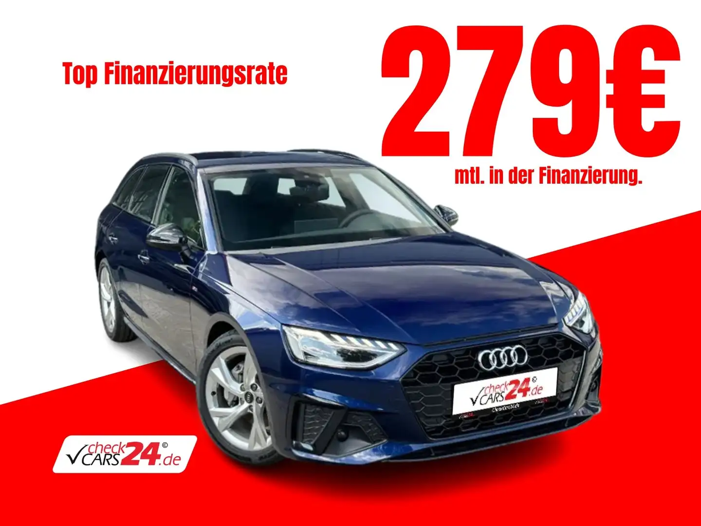Audi A4 Avant 40 TDI S line LED NAVI RFK SHZ *SOFORT* Blau - 1