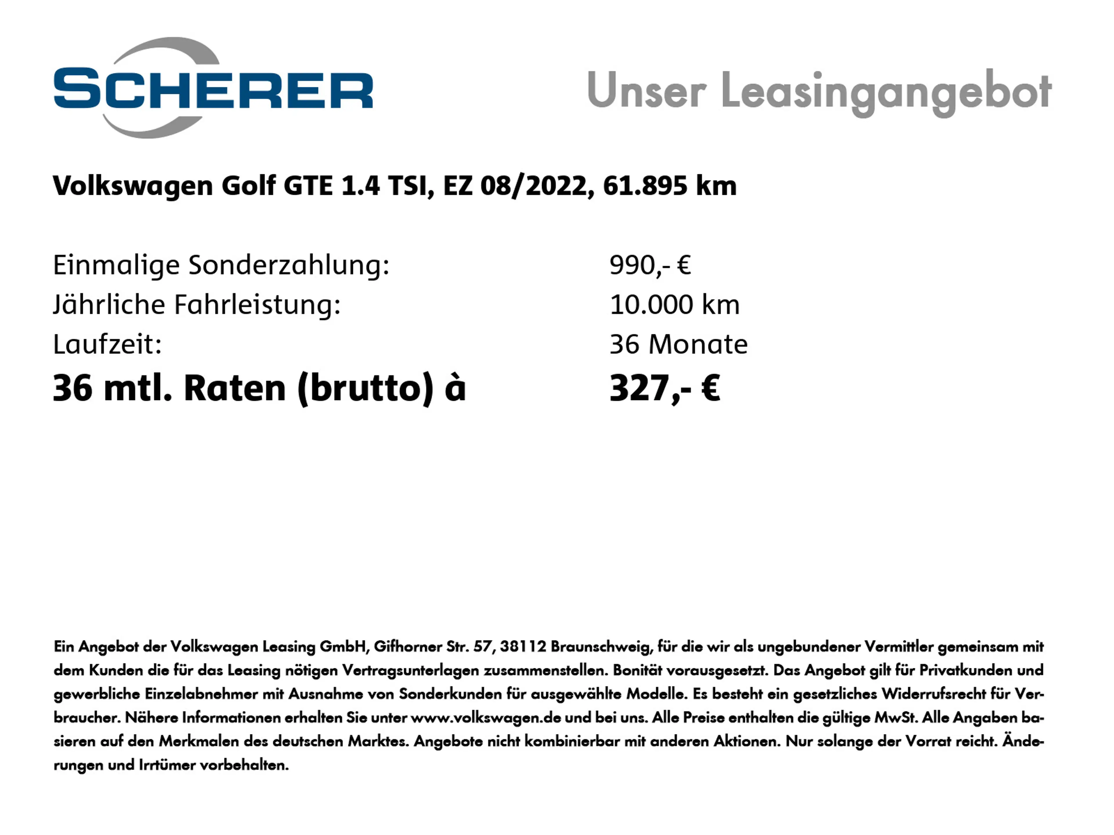 Volkswagen Golf GTE GTE 1,4 TSI eHybrid DSG | 18" in Schwarz | — photo 2