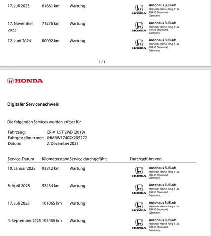 Honda CR-V 1.5 T 2WD Elegance Navi Kamera