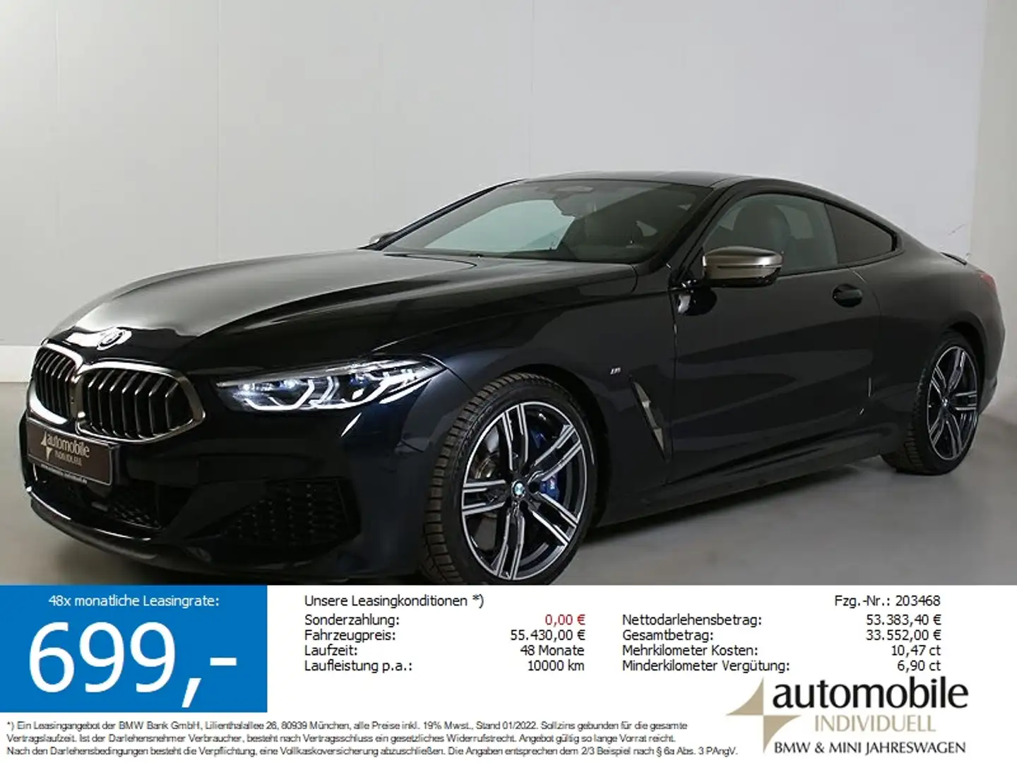 BMW M850 i xDr. Coupé Laser ACC H&K HuD LiveCockpit Negru - 2