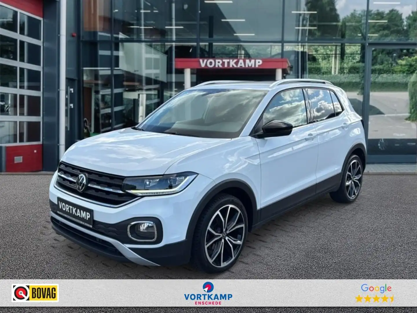 Volkswagen T-Cross 1.0 TSI DSG STYLE TREKHAAK/CAMERA/NAVI/CARPLAY/ACC Wit - 1