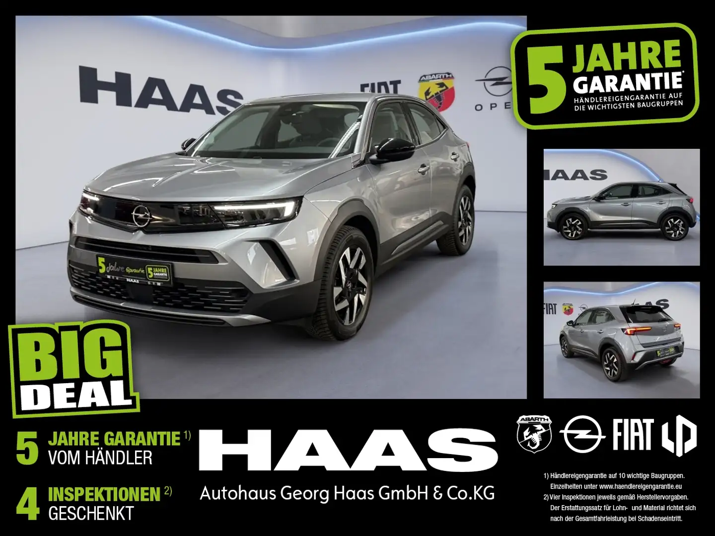 Opel Mokka 1.2 Turbo Elegance Klimaanlage,Bluetooth Grau - 1