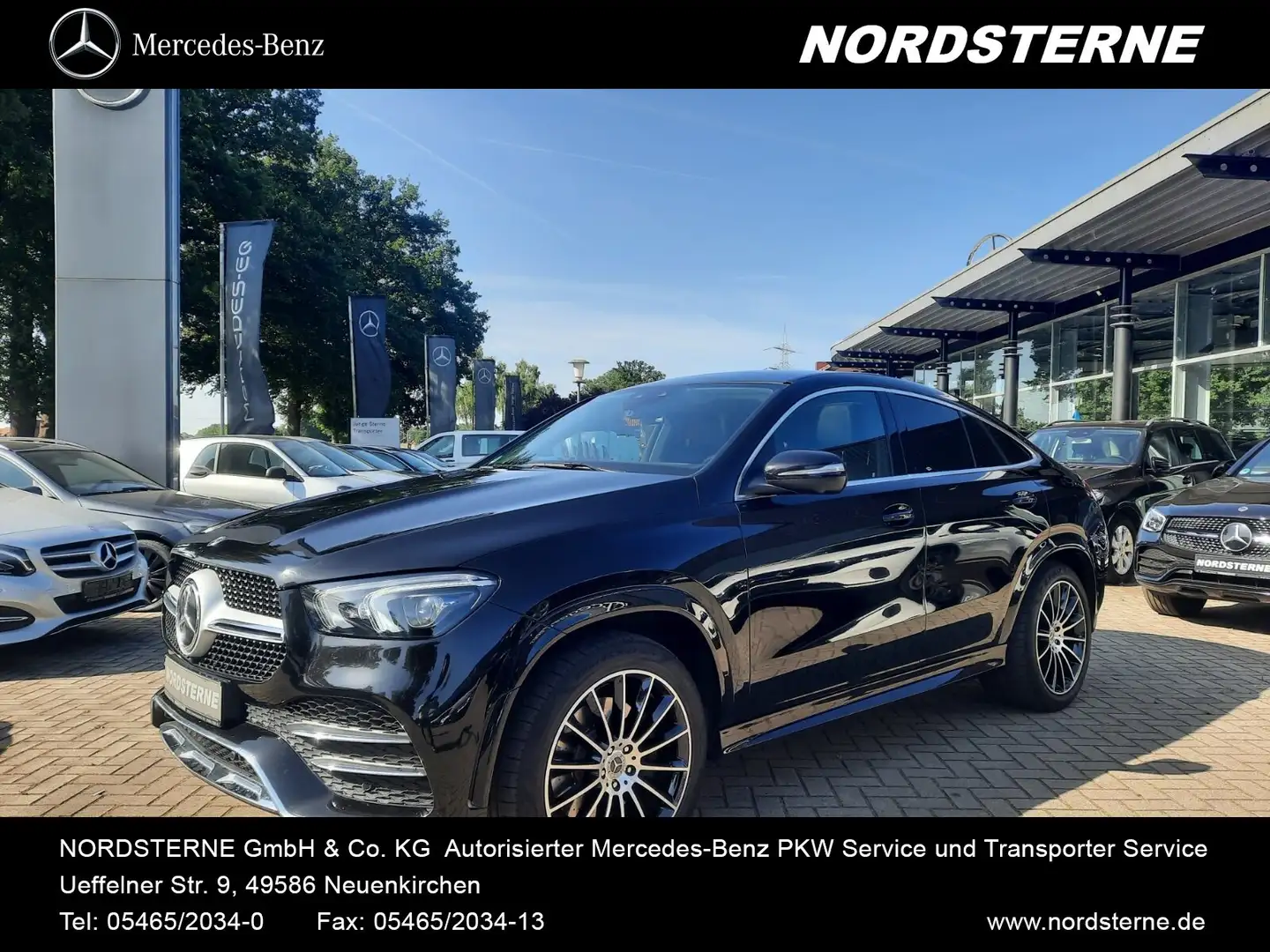 Mercedes-Benz GLE 400 GLE 400 d 4M Coupé AMG Pano Leder Airmatic VOLL Schwarz - 1
