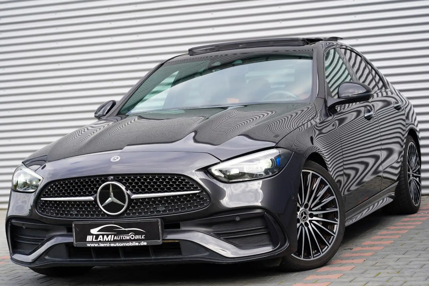 Mercedes-Benz C 220 C220d 2x AMG PANO MEMORY 360 KEY DIGITAL BURMEST Grau - 1
